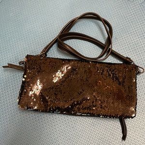 Black fish scales night club bag clutch crossbody bag